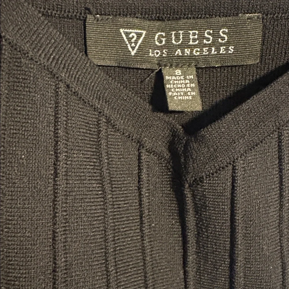 Guess Black Sleeveless Knit Bodycon Dress Size 8 NWT - Picture 6 of 7